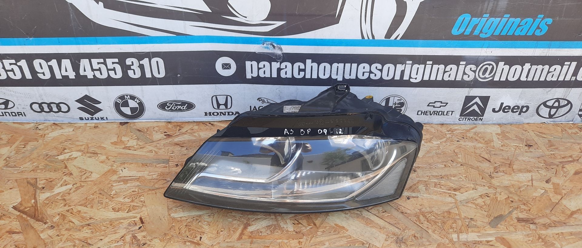 Peças - Farol Otica Audi A3 8P 09-12